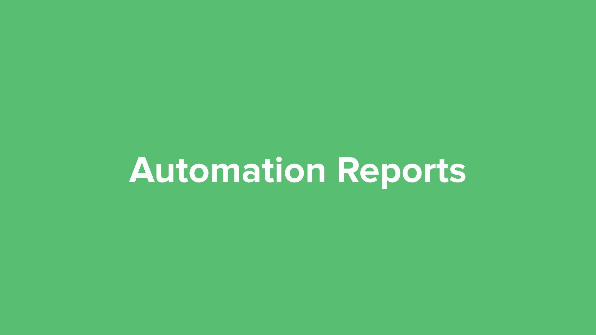 Automation Reports - Video Tutorial - MailerLite