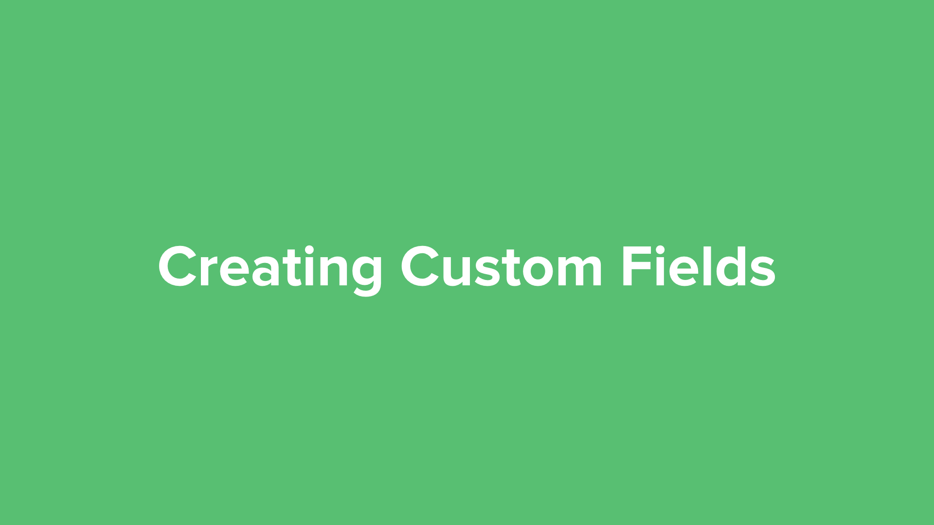 Custom field.