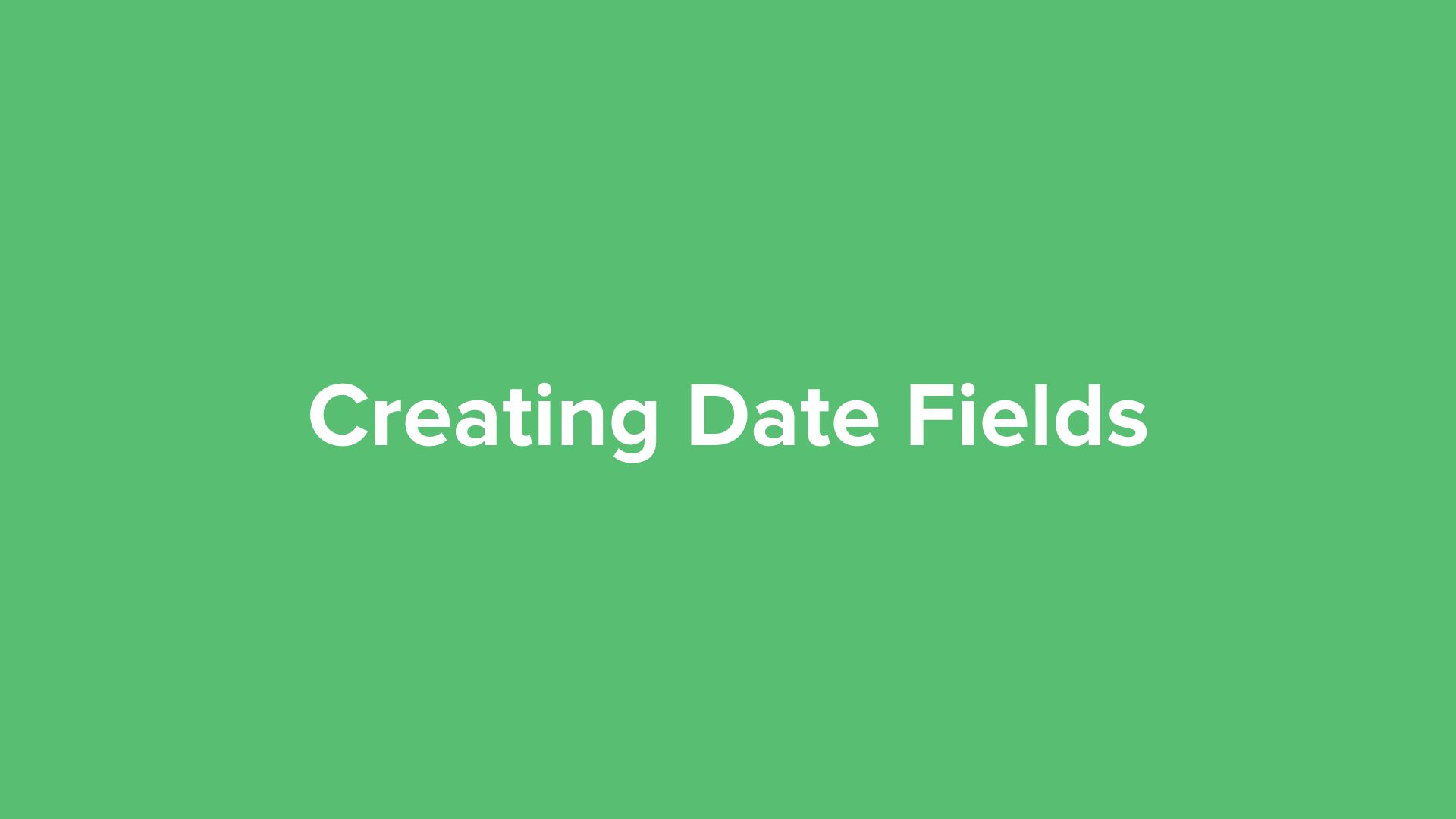 Adding Custom Date Field Video Tutorial MailerLite