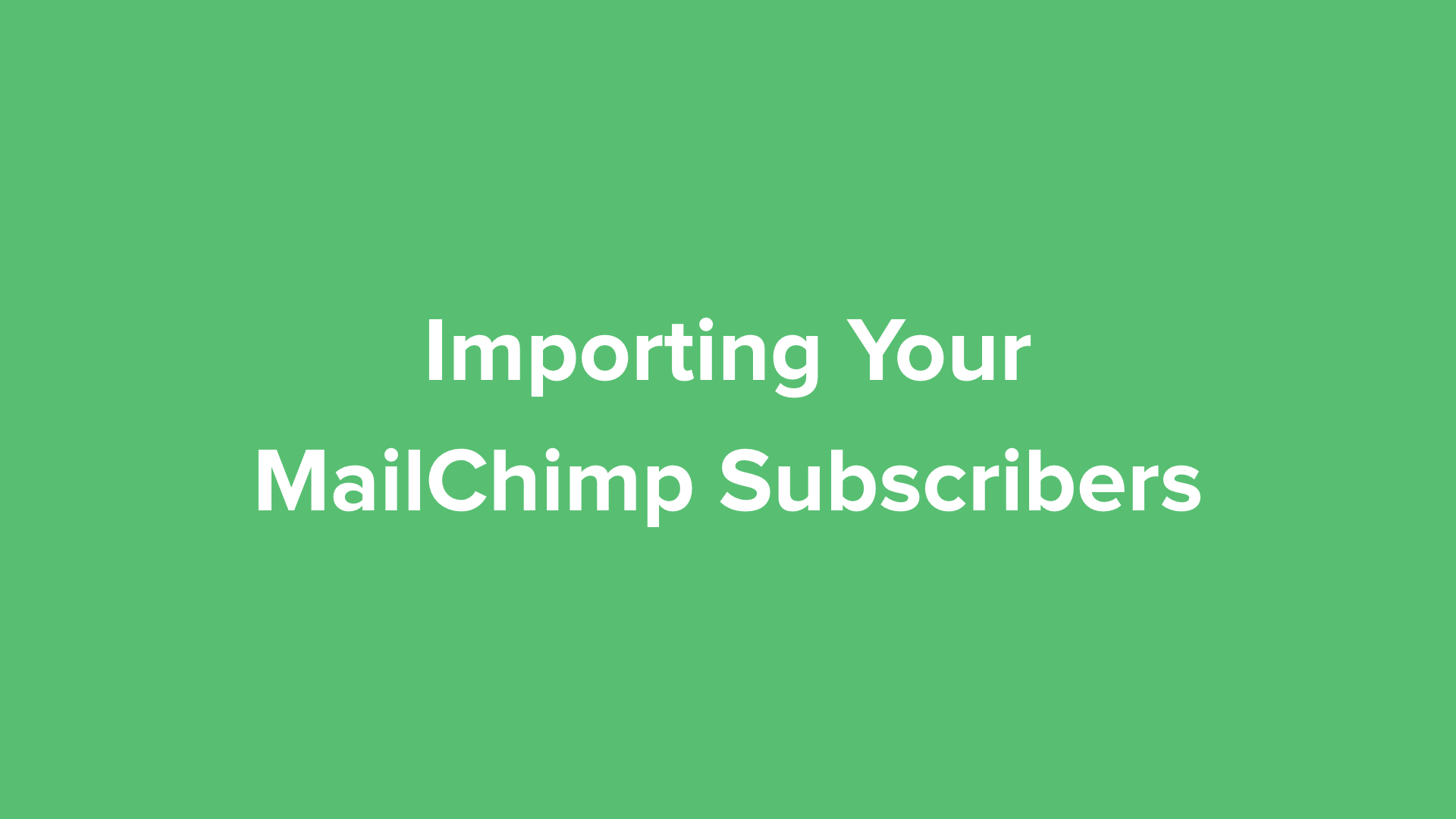 clean email list inactive subscribers mailchimp