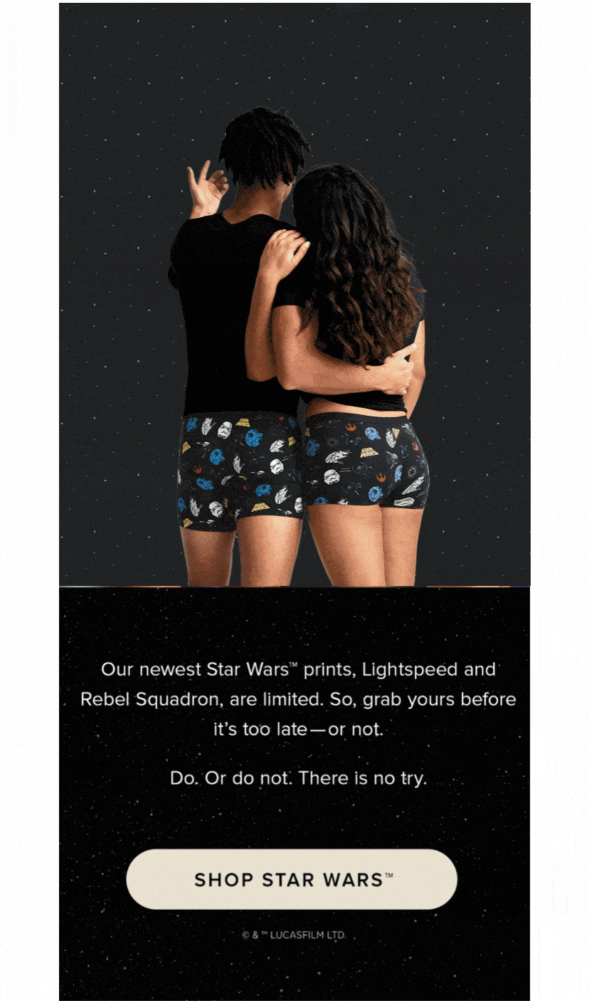 Save on MeUndies Star Wars Underwear and Lounge Pants in Honor of