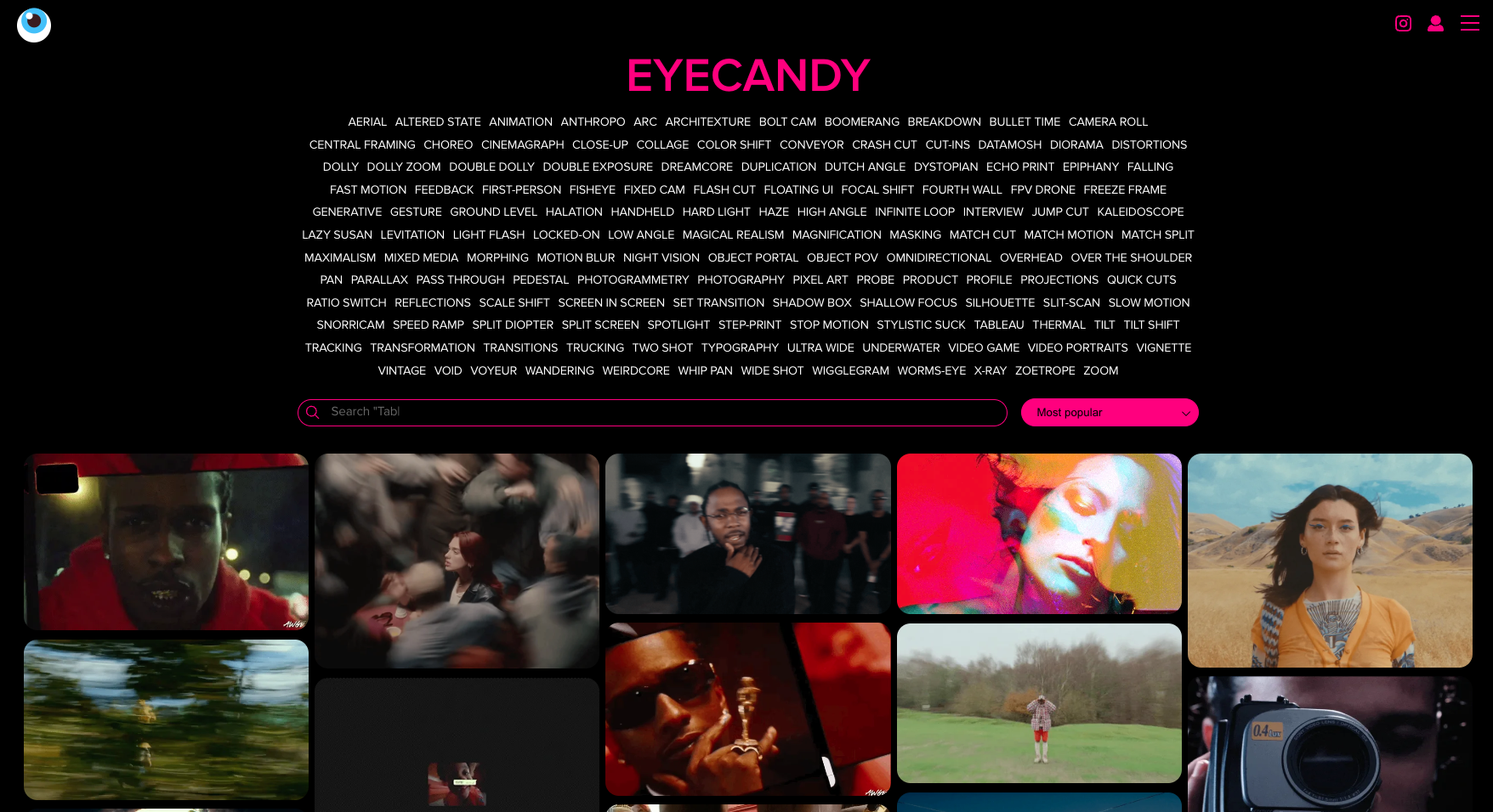 Eyecandy library page