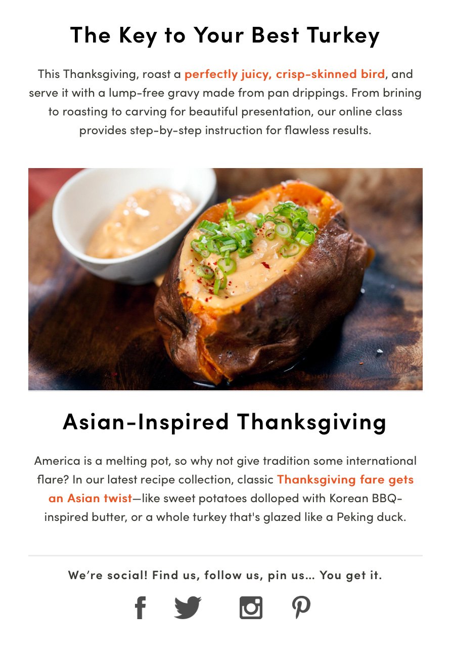 restaurant newsletters - Panna Newsletter example