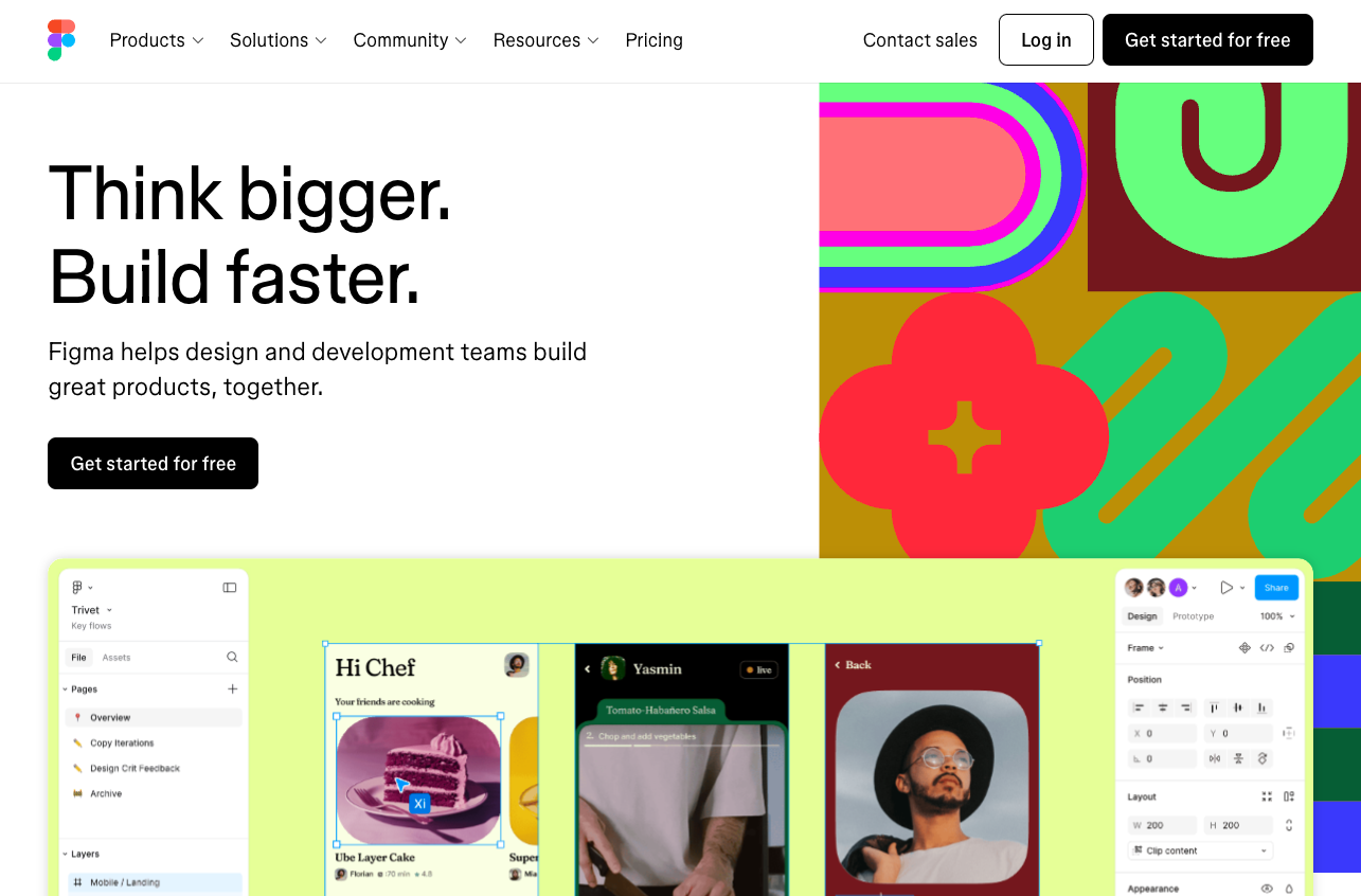 Figma homepage