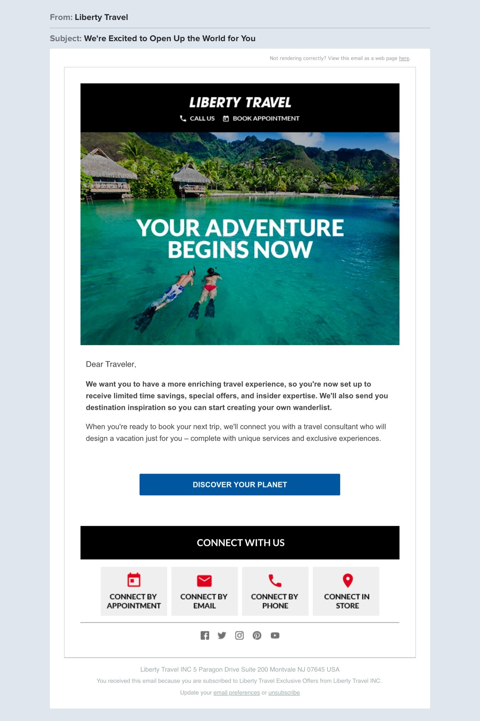travel agent email address ideas