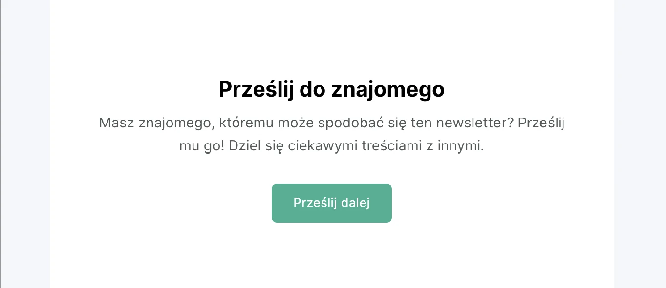 opcja przesyłania maili dalej