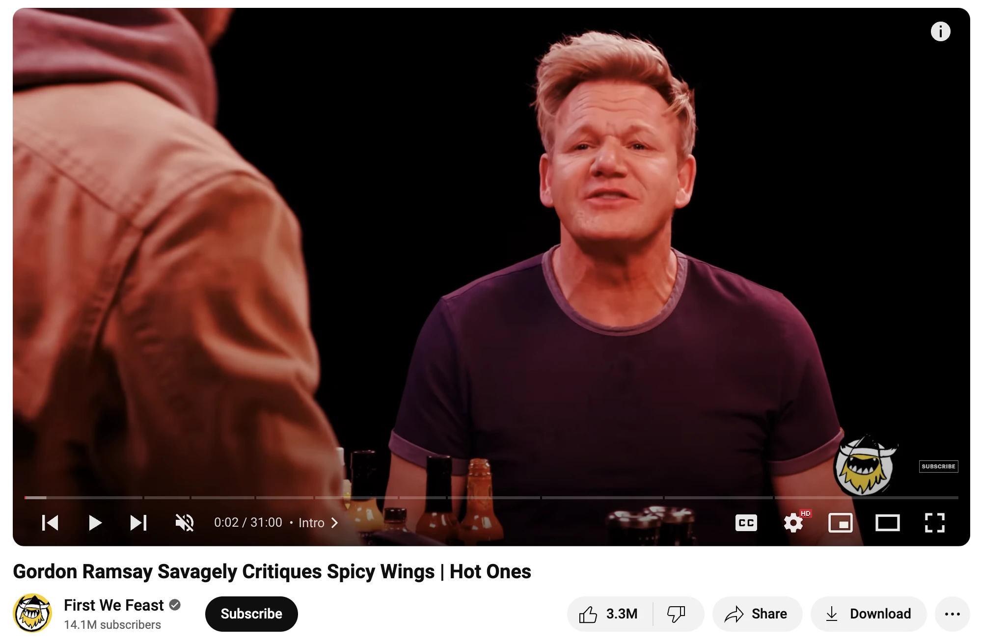 Gordon Ramsey on Hot Ones