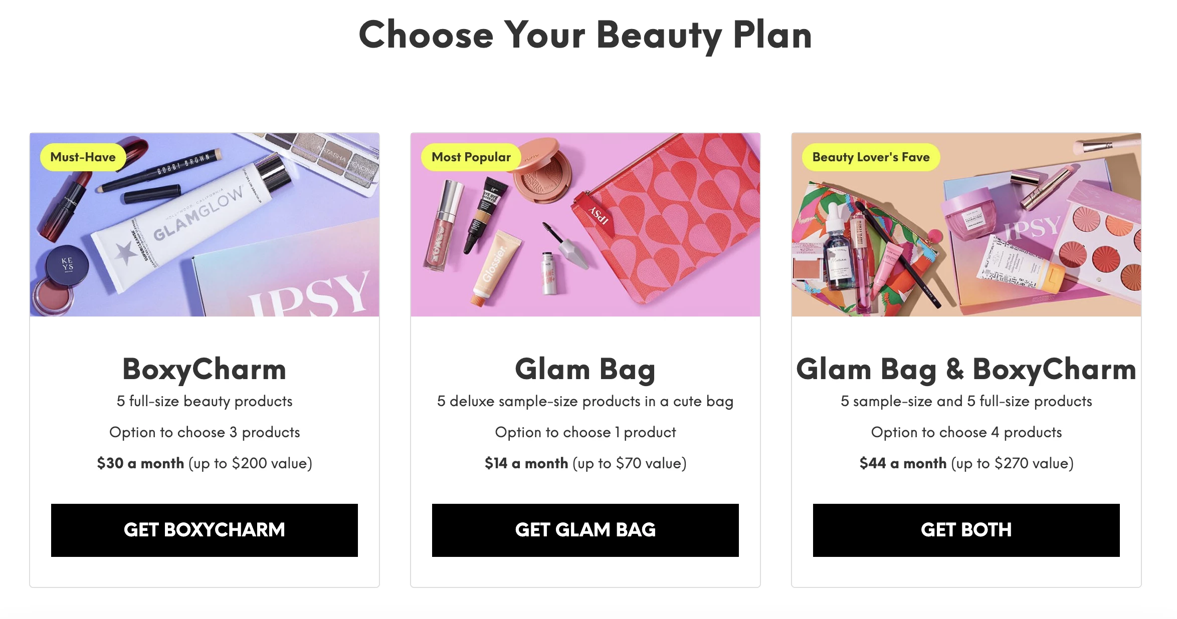 Upsell example from IPSY