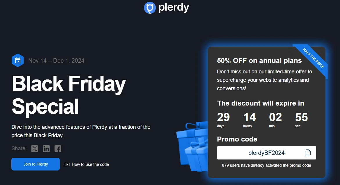 Plendy Black Friday offer