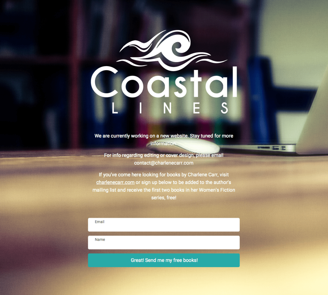 Coastal Lines Landing page Made with MailerLite