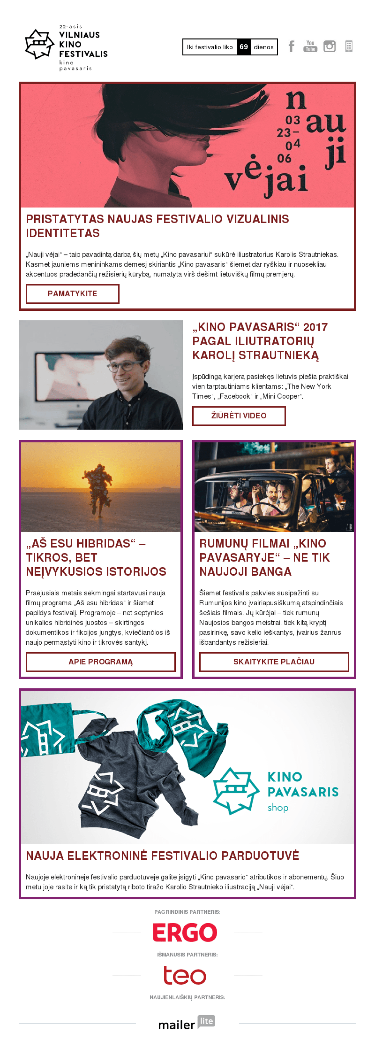 Vilnius International Film Festival Newsletter - Made with MailerLite