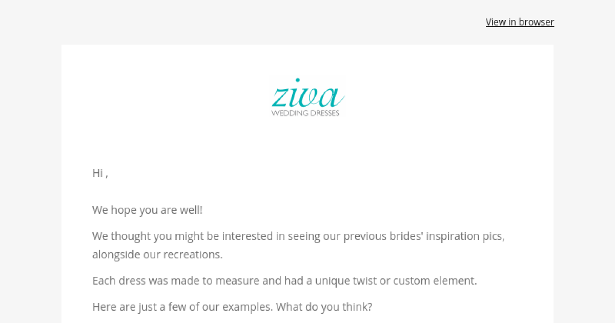 Measurement Guide  Custom Wedding Dress - Ziva Wedding Dresses