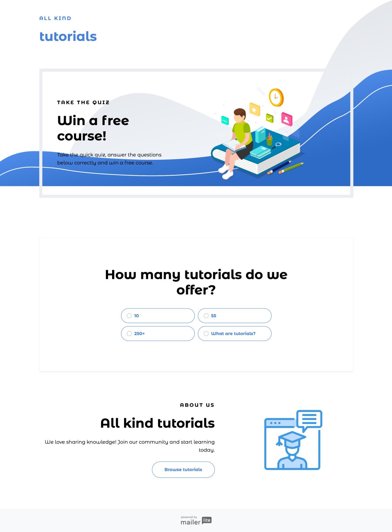 Quiz Landing Page Template